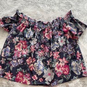 Off the shoulder crop top